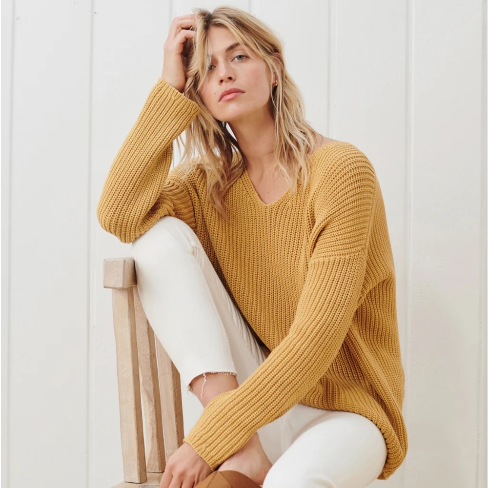 Jenni Kayne Cotton Cabin Sweater NWT Sz S